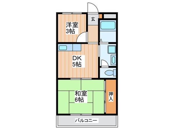 ハイツリヴェ－ルの物件間取画像